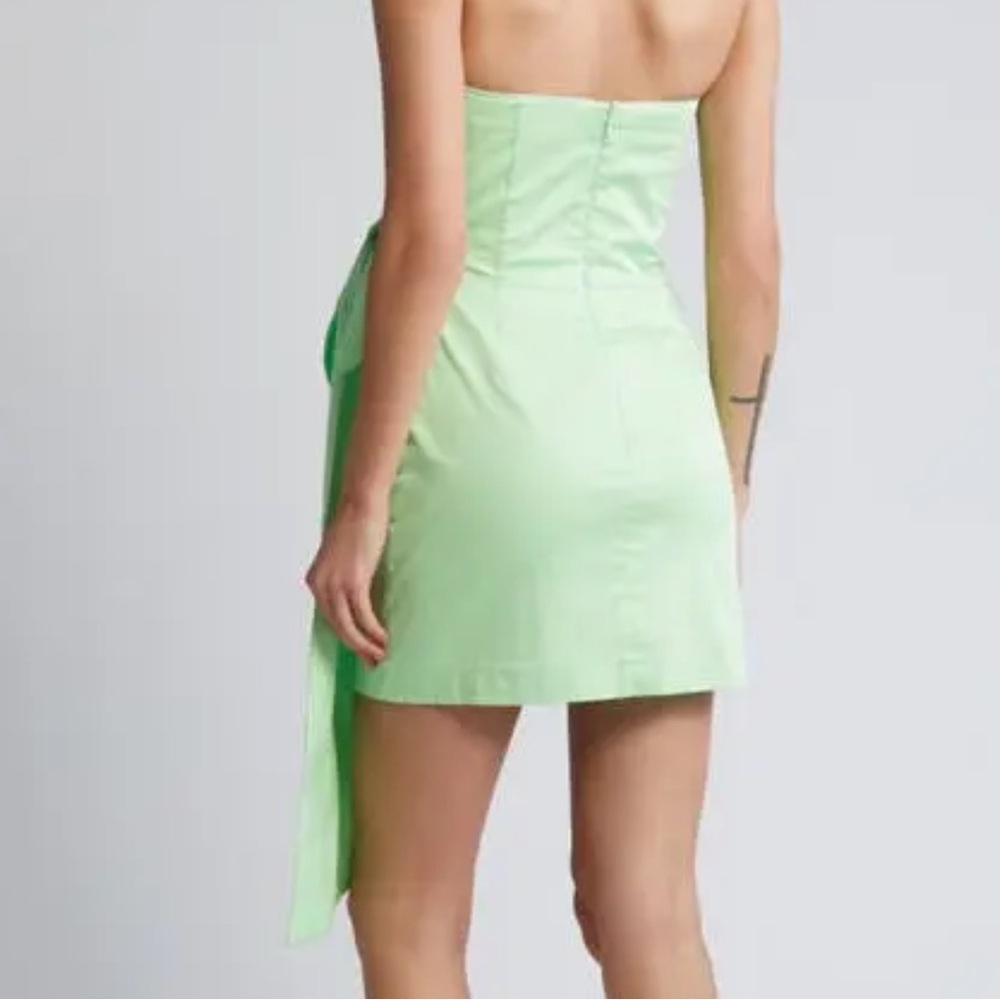 French Connection Florida Summer Tie Waist Strapless Minidress - Picture 3 of 6